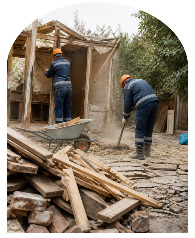 Демонтаж старых построек в Александрове по цене от 16067 р. | Метпроект-Лкн
